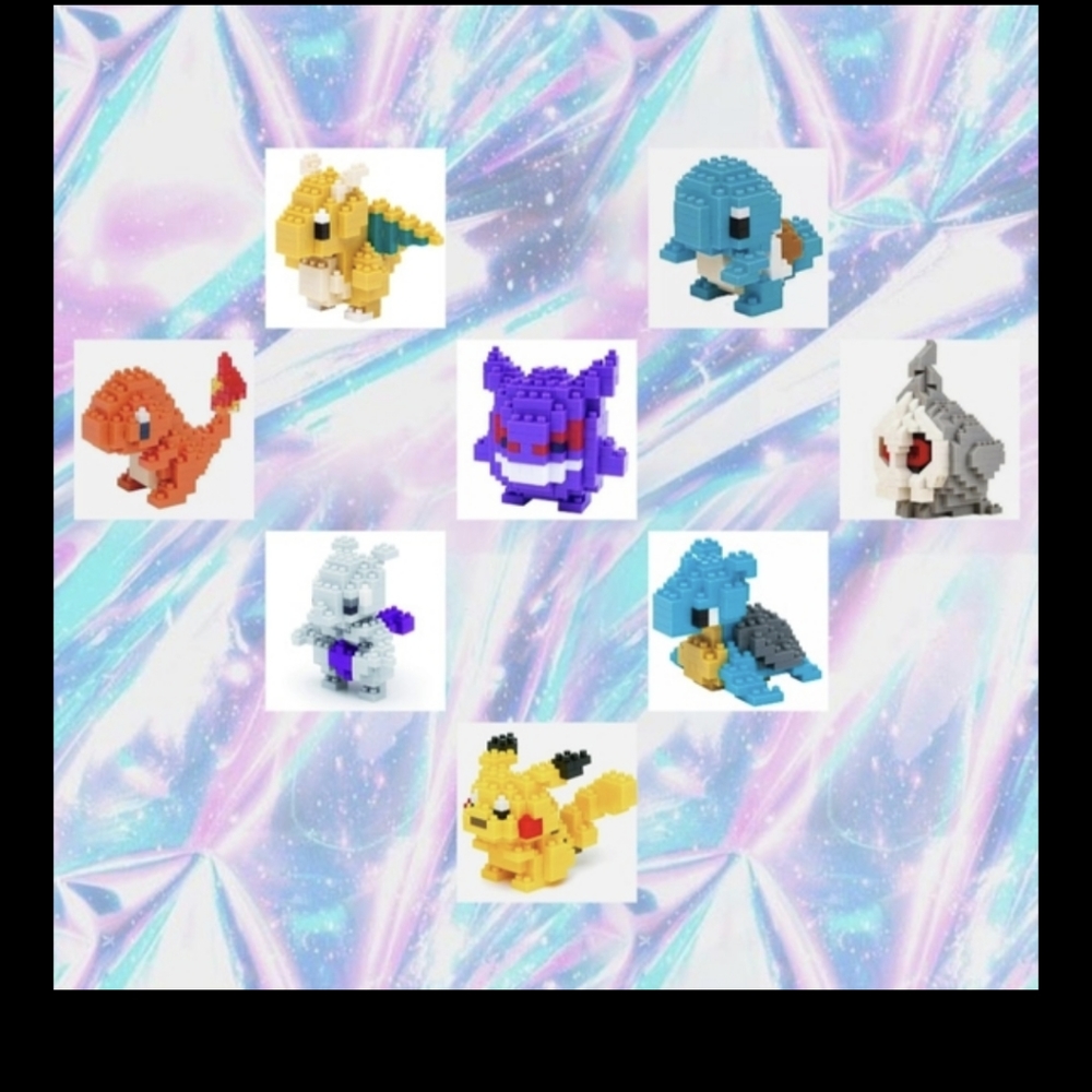 Pokemon Nano Block Lot of 8